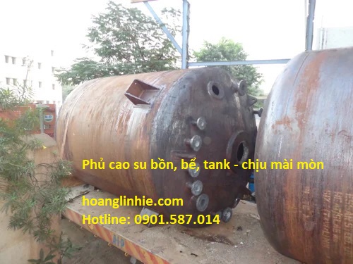 Lót cao su bồn, bể, tank