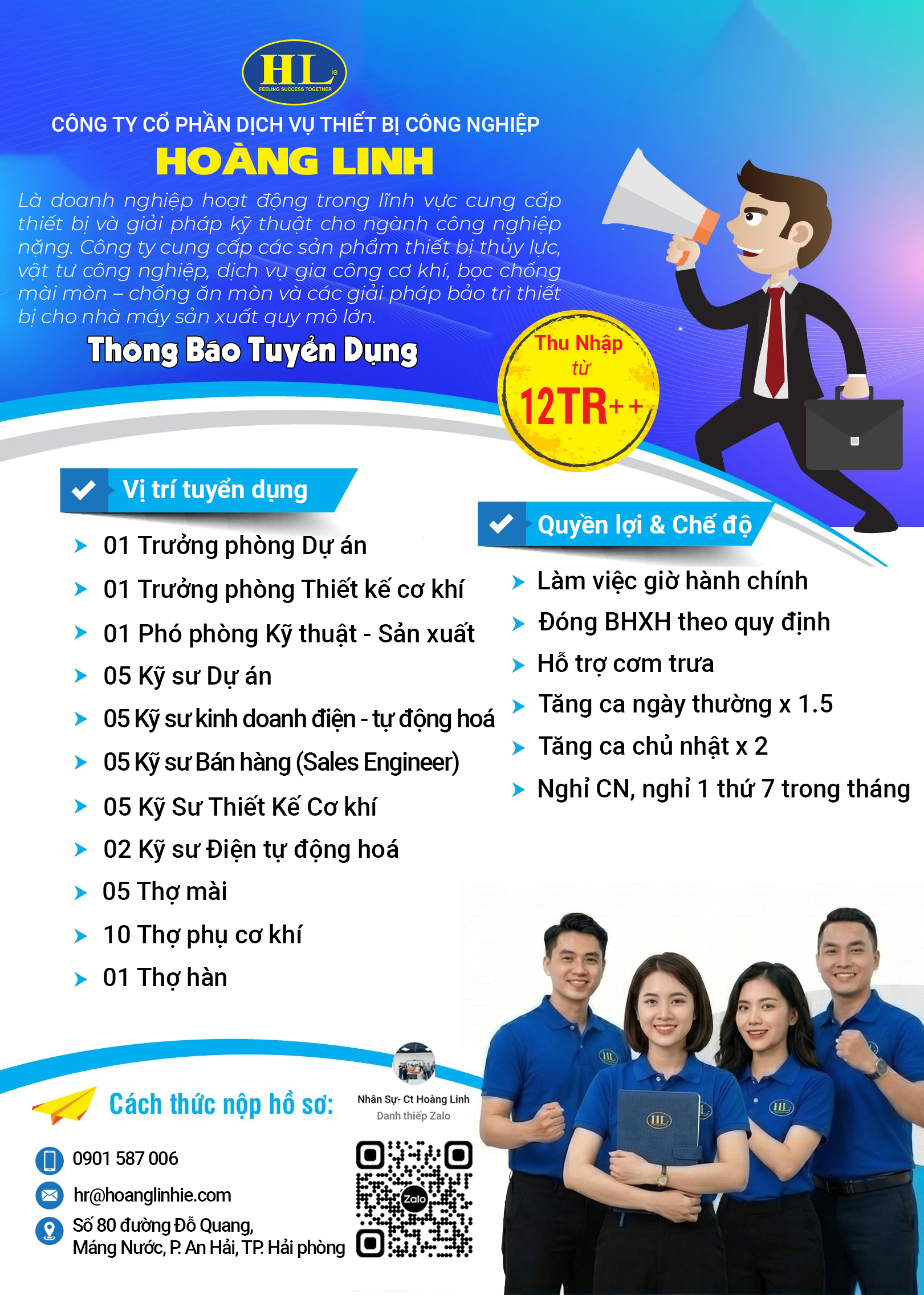 HLie Thông Báo Tuyển Dụng: Chào Đón Nhân Tài Gia Nhập Đội Ngũ Kỹ Thuật & Kinh Doanh